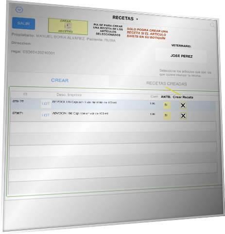 Recevet, Prescrivet, Presvet, Antibioticos